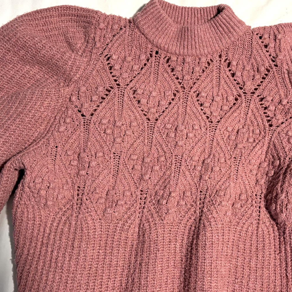 Women's Pink Knit Sweater